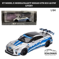 ET X Model Collect 1 Nissan GT-R R35 LB Fast n Furious Silver Blue64/
