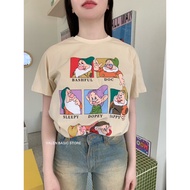 S-5XL    “Seven Dwarfs T-Shirt"  เสื้อยืดคอกลมแขนสั้น ลาย Seven Dwarfs คนแคระทั้ง 7 ลายน่ารักมาก VAL