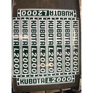 (KUBOTA) Sticker L2000/L1501/L2201/L1801