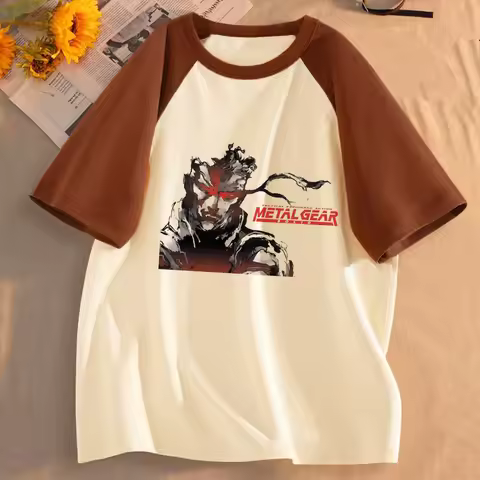 Metal Gear Solid tshirt teen manga gyaru anime cutecore vintage tshirt baddie alternative party stre