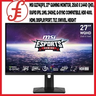 MSI G274QPX, 27" 2560 x 1440 (QHD), Rapid IPS, 240Hz, G-Sync, HDR 400, HDMI, \ MSI G274QRF \ AOC Q27