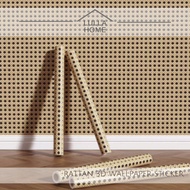 LullaHome Waterproof PVC Decoration Bedroom Rattan Wallpaper Wardrobe Sticker 3D Wallpaper Sticker