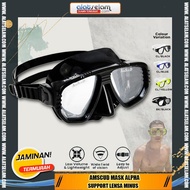 AmScuD Mask Alpha / Kacamata Snorkling & Diving / Mask Snorkling Diving / Kacamata Minus Snokling Di