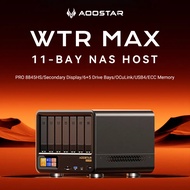 AOOSTAR WTR MAX Mini PC AMD R7 PRO 8845HS 11 Bays DDR5 SSD*5 6*SATA bays SFP+ 10G*2 OCulink NAS 1Yea