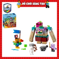 Minecraft Toy Puzzle Battle with Devourer Leader - Creative Assembling Toy - ZIMO 88009