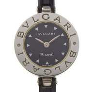 【日本直送】寶格麗 BVLGARI Bzero1 手錶 蜂巢 BZ22S 不鏽鋼x橡膠 石英 指針式 黑色錶盤 女仕【二手】