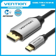 VENTION TYPE-C to DP Display Port 4K Black Aluminum CGZ Cable