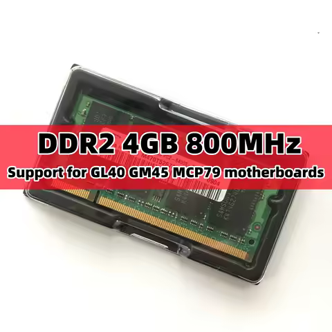 Original 4GB PC2-6400 DDR2 800MHz Notebook RAM 4G 800 6400S Laptop Memory 4G 200-pin SO-DIMM For GL4