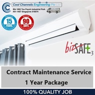 [Cool Channels] Aircon Contract Maintenance service 1 Year 4 Times | 1 Year 3 Times