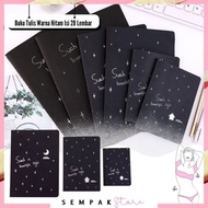 SS Black Notebook Contents 28 Sheets Black Paper Notebook Size A6 A5 B5 Black Paper Plain Notebook D