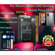 100%0riginal xiaomi BM56 For xiaomi Redmi K40 Gaming Poco F3 GT battery 5065mAh +plus free tools