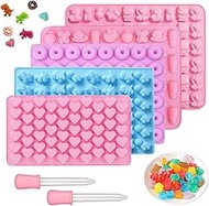 Pack of 5 Gummy Bear Moulds Silicone Gummy Bear Moulds Make Your Own Set Fruit Gum Mould Silicone Ca