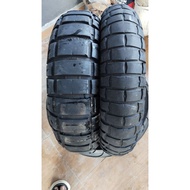 Pirelli rally str 120/70/17 & 160/60/15 used tyre