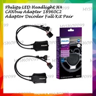 Philips LED Headlight H4 CANbus Adapter 18960C2 Adaptor Decoder Full Kit Pair