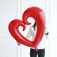 1pcs 18inch giant Hollow Heart Shape Foil Balloons for Valentines day/Wedding Party decorations big size red heart globos