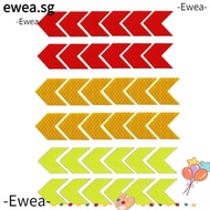 EWEA 36Pcs Safety Warning Stripe Adhesive Decals, Arrow 4*4.5cm Strong Reflective Arrow Decals, Red + Yellow + Green Night Visibility Diamond Grade Stickers Reflective Stickers