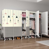 Detachable 5-door bedroom wardrobe design tuvaicaocap Portable thick steel latch wardrobe