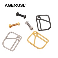 AGEKUSL Bicycle Bike Brake Shift Bracket Cable Fender Guard Disc Titanium Alloy Protective Device For Brompton Pike 3Sixty Folding Bicycle