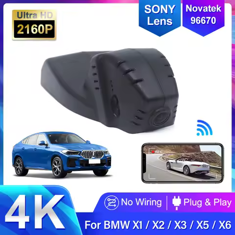 4K 2160P WiFi APP Dual Car DVR Dash Cam Camera for BMW X1 X2 X6 HD Night vision F48 X3 F25 F10 F30 F