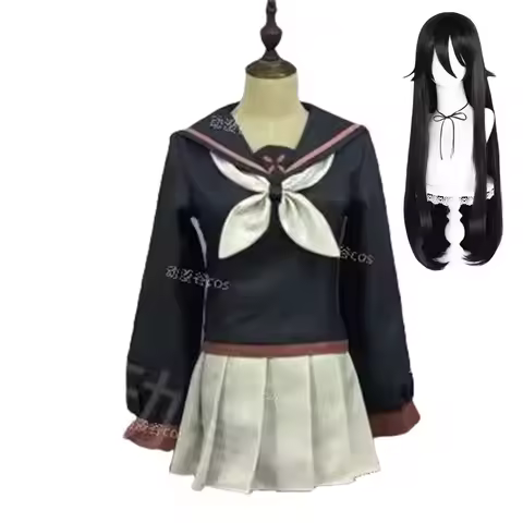 l2025l New Ryoba Aishi Cosplay Yandere Simulator Cosplay Costume Wig Women School Uniform Skirt Sail