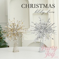 [Christmas Tree Top Star Eight-pointed Star Decoration] Christmas Decoration Christmas Pendant Chris