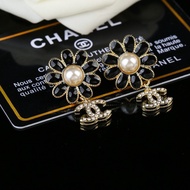 Fashion Direct Sales Earrings Oil Dripping Flower Double Earrings Seiko Made Brass Material GVPC dd9