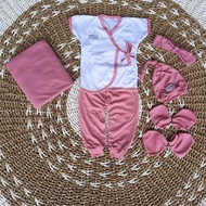 Complete Newborn Bundle Set Kimono Swaddle Hat Newborn Baby Girl SartakiBANDO