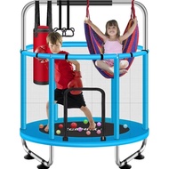 ZCMHAXJ 55" Trampoline for Kids with Enclosure, 440lbs Capacity Indoor & Outdoor