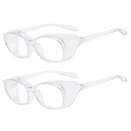 2Pcs Safety Glasses Anti-fog Safety Glasses Blue Light Blocking Glasses Anti Pollen Goggles