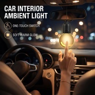 Acrylic Glowing Bulb Pendant Mini Ornament Vintage Atmosphere Light Car Style Breathing I6O4