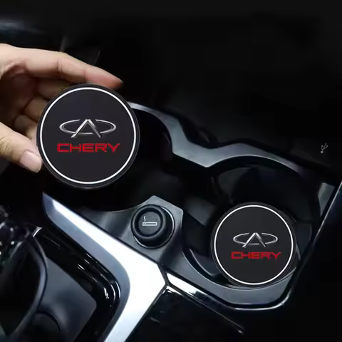 Silicone Car Cup Holder Mat 2Pcs for Chery S5 O5 E5 C5 PRO PHEV Tiggo 5 8 7 Arrizo Jetour X70 X70SM 