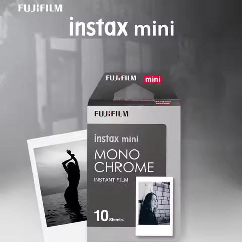 10-60 Sheet Monochrome Film Fujifilm Instax Mini Film For Fujifilm Mini 13 12 41 40 11 SE Evo Instax