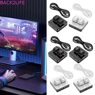 BACK2LIFE Copy Paste Keypad, Acrylic Red Switch Custom Mini 2 Key Keypad, Hot Swap Mini Illumination