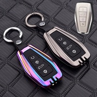 Alloy Car Key Case Cover Key Bag for Proton X50 X90 S70 Geely Coolray Atlas Boyue NL3 Emgrand X7 EX7 SUV GT GC9 Borui AutoWith (keychain)