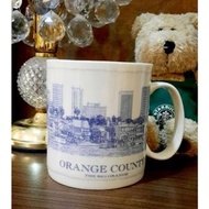 星巴克藍建築Orange County橘郡城市杯美國加州城市杯Starbucks馬克杯