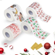 1 Rolls of Merry Christmas Santa Claus Toilet Paper Tissue Napkin Prank Fun Birthday Party Novelty Gift Idea beautysecreteq