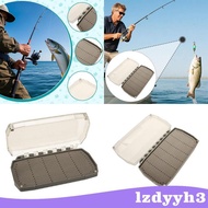 [Lzdyyh3] Fly Fishing Box Fly Fishing Tackle Box Fishing Fly Storage Box Transparent Container Shock