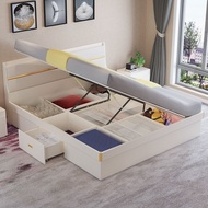 🇸🇬⚡ Wooden Bed Frame Storage Bed Frame Bed Frame With Mattress Super Single/Queen/King Size Bed Frame With Storage Tatami Bed Frame