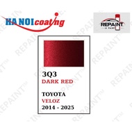 Scratch Removal Spray Paint for TOYOTA VELOZ DARK RED METALLIC color code 3Q3 - DARK RED genuine REP