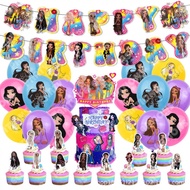 Bratz Themes Family Cartoon Party Scene Layout Supplies Kid Birthday Decorations Banners Cake Topper