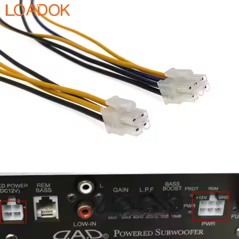 4 6 Pin Car Radio Wire Harness Power Cable Fit Garsonbyda FUSION EN-AT1100 EN-AT1120 EN-AB1120 For A