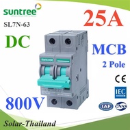 DC Breaker 800V 25A 2Pole SUNTREE Solar Cell MCB Model SUNTREE-800V-25A-DC