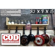 Spice rack wooden spice rack/ kitchen spice rack/ wall-mounted spice rack/