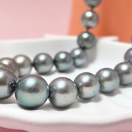 天然海水珍珠 大溪地黑珍珠 鉑金灰 項鏈