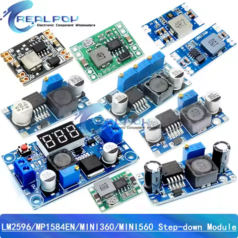 DC-DC Step-down Power Supply Module 3A Adjustable Step-down Module LM2596 Voltage Regulator 12V 5V 3