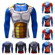 Anime Dragon Ball 3D Printed Jersey T Shirt For Men Compression GYM Sportswear Men Tshirt