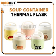 [1200ML] Innohut Bekas Sup Bekas Makanan Vacuum Flask Soup Container Thermal Flask Stainless Steel F