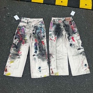 Acne studio1981 New Style Loose Splash Ink Jeans