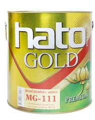 HATO สีทองอะครีลิค สีน้ำมันอะคริลิค ทองอร่าม (Mg-111) Hato ฮาโต้ ทาเหล็ก ทาไม้ สีทอง ทาปูน ทากรอบรูป