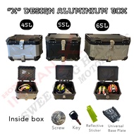 ALIMINIUM TOP BOX X DESIGN 45L, 55L, 65L